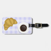 koffie en gebak bagagelabel (Voorkant horizontaal)