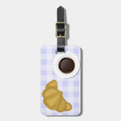 koffie en gebak bagagelabel (Voorkant verticaal)
