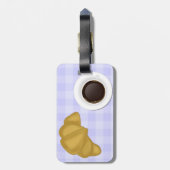 koffie en gebak bagagelabel (Achterkant verticaal)