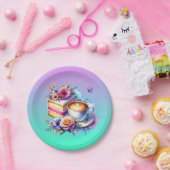 Koffie en gebak | Verjaardag van beste vriend Papieren Bordje (Feest)