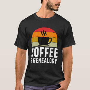 Koffie en genealogon, genealogist en Espresso Lov T-shirt