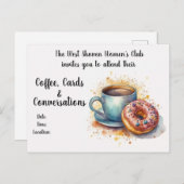 Koffie en Gesprek Vrouwenclub Briefkaart (Voorkant / Achterkant)