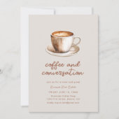 Koffie en Gesprek Zakelijke vergadering Uitnodigen Kaart (Voorkant)