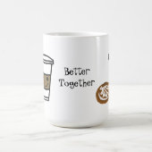 Koffie en gezoet met Gezegde van de Cute Koffiemok (Center)