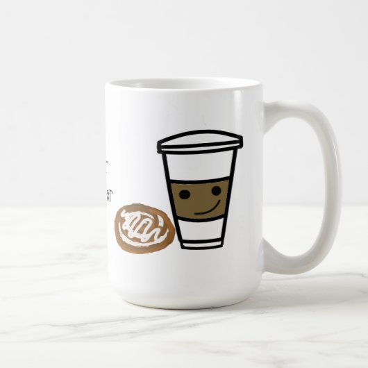 Koffie en gezoet met Gezegde van de Cute Koffiemok (Rechts)