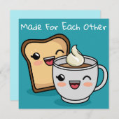 Koffie- en gistvakantieverlof-Kaart Feestdagenkaart (Voorkant / Achterkant)