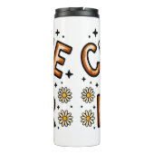 Koffie en goede vibes" - Whimsical Graphic Thermosbeker (Achterkant)