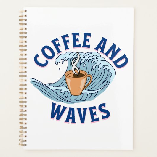 Koffie en golven planner (Voorkant)