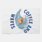 Koffie en Golven Theedoek (Horizontaal)
