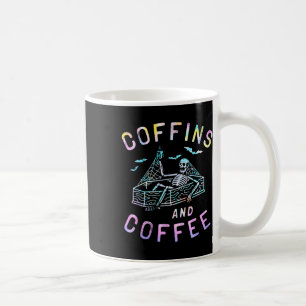 Koffie en grappige Skeleton Tie Dye Retro Hallowee Koffiemok