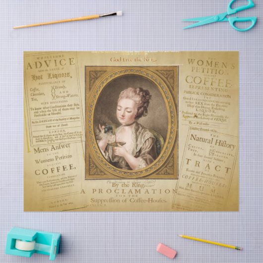 Koffie en hete likeuren tissuepapier (Craft)