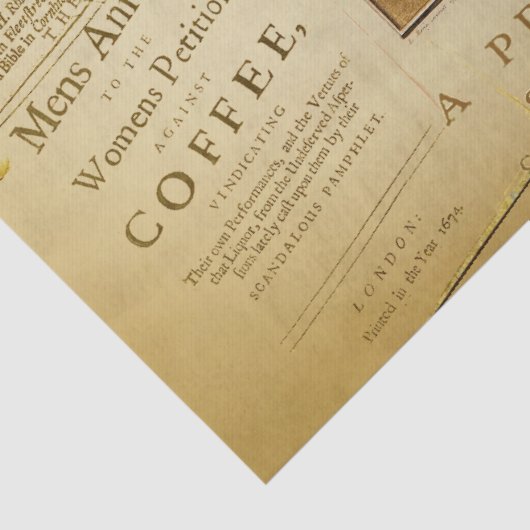 Koffie en hete likeuren tissuepapier (Detail)