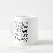 Koffie en hond koffiemok (Voorkant links)