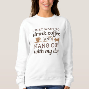 Koffie en hond trui