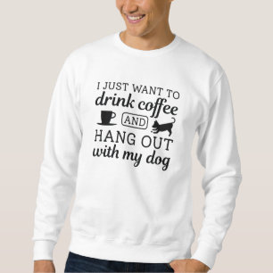 Koffie en hond trui