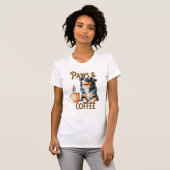 Koffie en honden Berner Sennenhond T-shirt (Voorkant volledig)