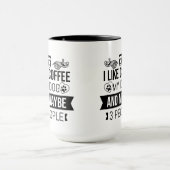 Koffie en honden introvert vriend verjaardag grapp mok (Midden)