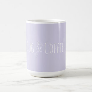 Koffie en hondje Lila Paarse Koffiemok