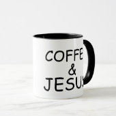 KOFFIE EN JESUS Coffee Mugs Mok (Voorkant rechts)