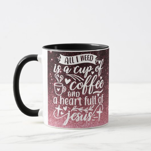 Koffie en Jezus Mok (Links)