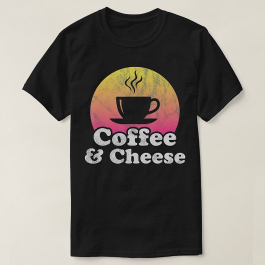Koffie en kaas t-shirt (Design voorkant)