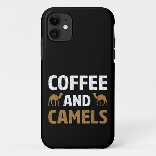Koffie en Kamelen Grappige Kameel Dierenliefhebber Case-Mate iPhone Case (Achterkant)