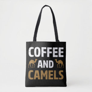 Koffie en Kamelen Grappige Kameel Dierenliefhebber Tote Bag