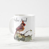 Koffie en kardinaal Modern Koffiemok (Voorkant links)