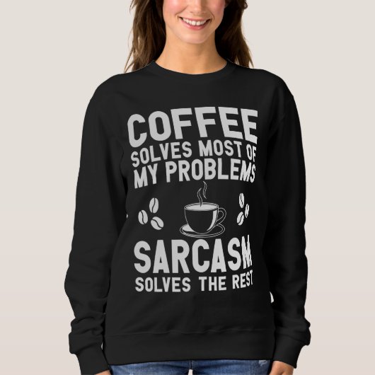 Koffie en kartonnen kleding trui (Voorkant)