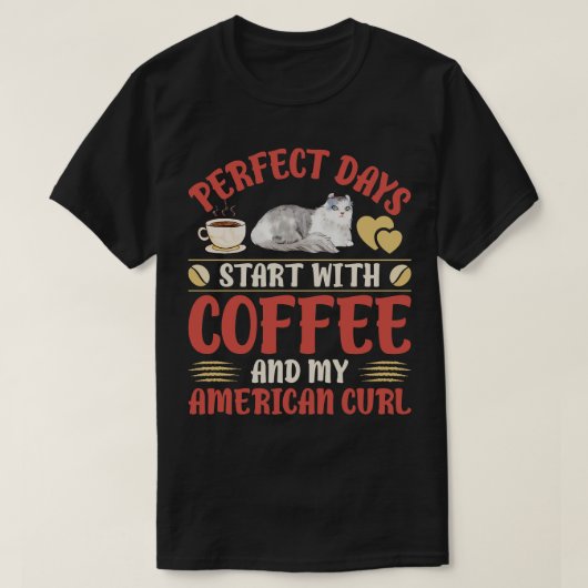 Koffie en katten 6 t-shirt (Design voorkant)