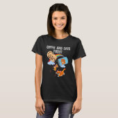 Koffie en katten eerst t-shirt (Voorkant volledig)