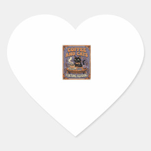 Koffie En Katten Kat Thee Bladeren Koffie Geluks L Hart Sticker