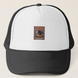 Koffie En Katten Kat Thee Bladeren Koffie Geluks L Trucker Pet