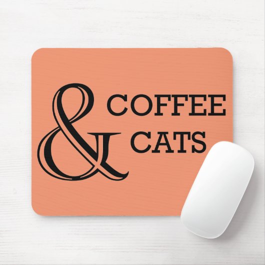 Koffie en katten muismat (Met muis)