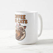 Koffie en katten Siamese mok (Voorkant rechts)