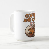 Koffie en katten Siamese mok (Voorkant links)