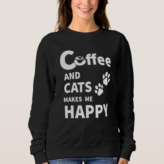 Koffie en katten trui (Voorkant)