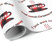 Koffie- en kerstfilms cadeaupapier (Rol Hoek)