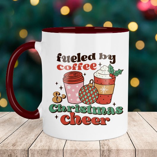 Koffie en kerstkoffie mok