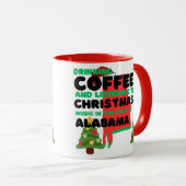 Koffie en kerstliedjes in Alabama  Mok (Voorkant rechts)