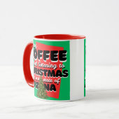 Koffie en kerstliedjes in Arizona Mok (Voorkant links)