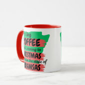 Koffie en kerstliedjes in Arkansas  Mok (Voorkant links)