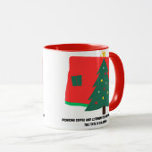 Koffie en kerstliedjes in Colorado Mok (Voorkant rechts)