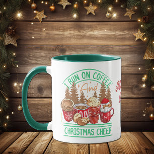 Koffie en Kerstmis Cheer Retro Style Vakantie Mok