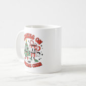 Koffie en kerstmis koffiemok (Voorkant links)