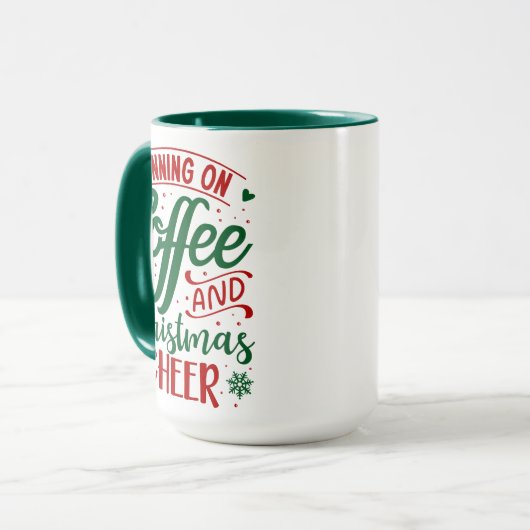 Koffie en kerstmis mok (Voorkant links)