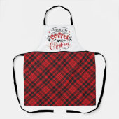 Koffie en kerstSchort Schort (Voorkant)