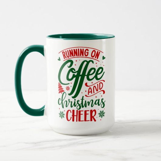 Koffie en Kerstvreugde Mok (Links)