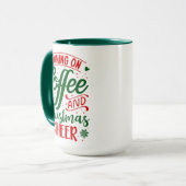 Koffie en Kerstvreugde Mok (Voorkant links)