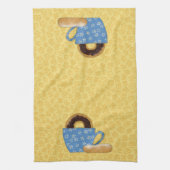Koffie en keukenhanddoek voor donuts (Verticaal)
